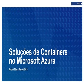 Soluções de Containers no Microsoft Azure