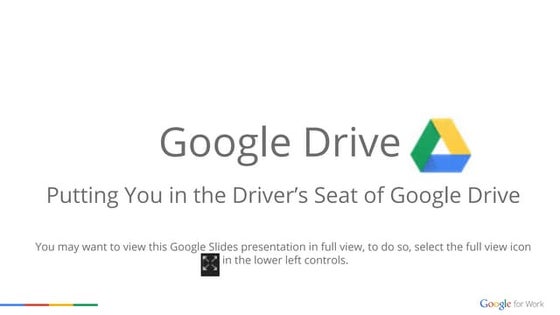 Google Drive Presentation | PPT