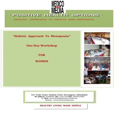 Workshop holistic approach to menopause