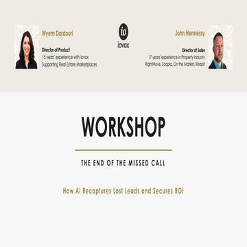 The End of the Missed Call - How AI Recaptures Lost Leads and Secures ROI