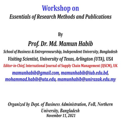 Exploratory Research Plan Template | PDF