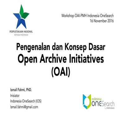 IOS: Konsep Dasar OAI-PMH