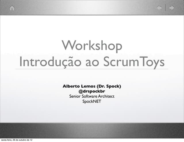 Workshop de Introdução ao ScrumToys