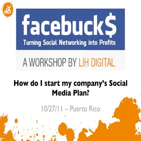 Workshop - How I start my company’s Social Media Plan?