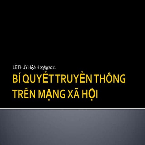 Workshop social networking 09