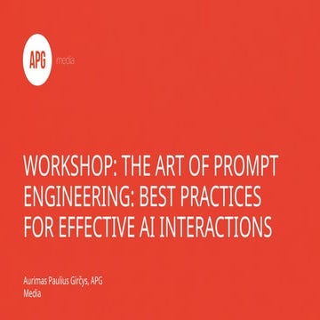 The Art of Prompt Engineering - Best Practices for Effective AI Interactions ...