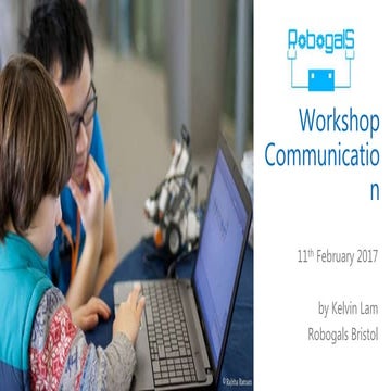 Robogals SINE 2017 - STEM Workshop Communication Essentials