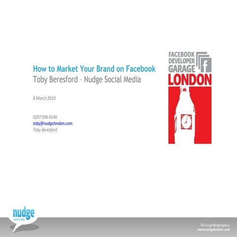 How to run a social media campaign on facebook - Social Media World Forum 2010