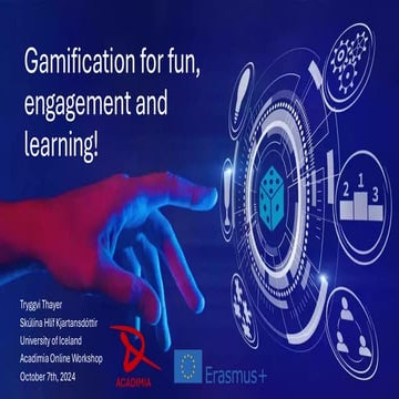 Gamification for fun, engagement and learning!