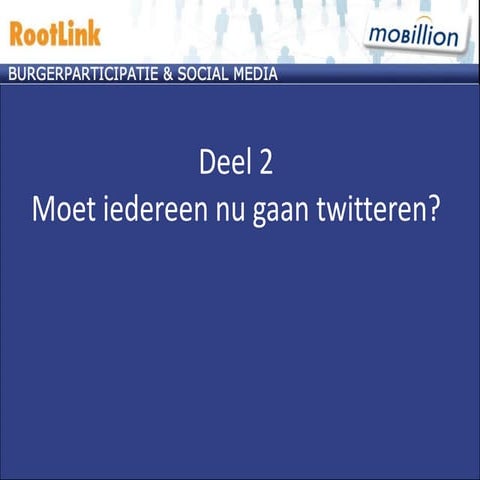 burgerparticipatie en social media deel 2
