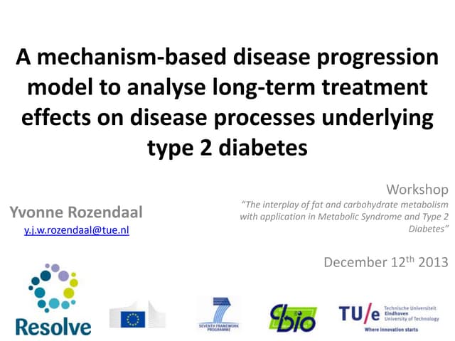 Mathematical modelling of disease progression
