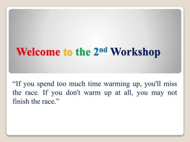 Warm up, Time fillers, Ice breakers and more