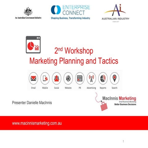 Marketing planning at tactics