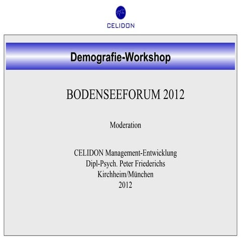 Bodensee-Forum 2012: Friederichs