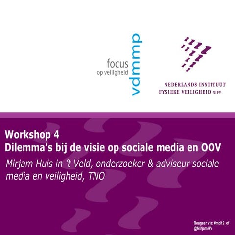 Dilemma's bij de visie op sociale media en oov