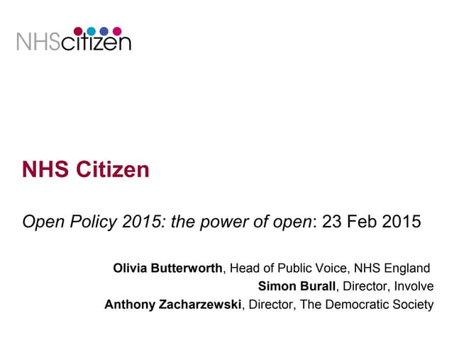 Workshop 4 nhs citizen   anthony- s...