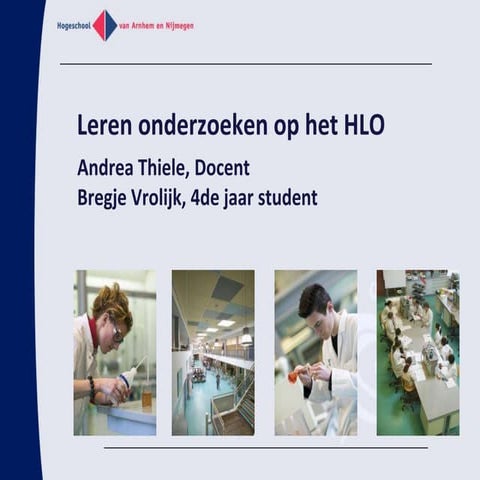 Leren onderzoeken op het HLO