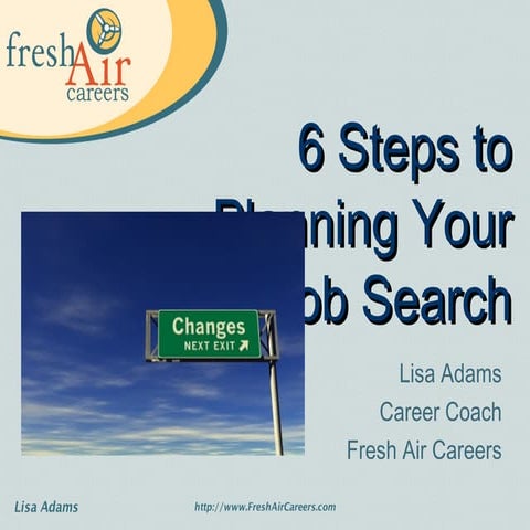 6 Step Job Search Plan