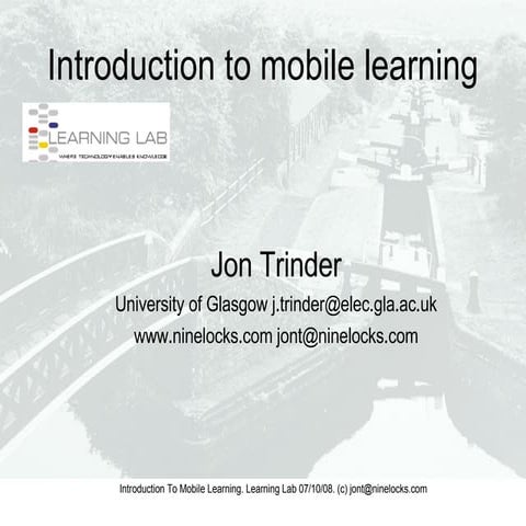 Introduction to Mobile Learning