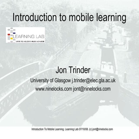 An Introduction to Mobile Learning
