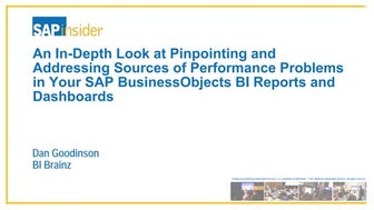 An In-Depth Look at Pinpointing and Addressing Sources of Performance Problem...