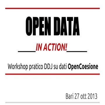 Workshop pratico DDJ - Bari