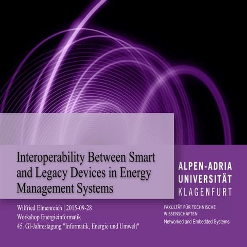 Elmenreich Interoperability between smart and legacy devices in energy manage...