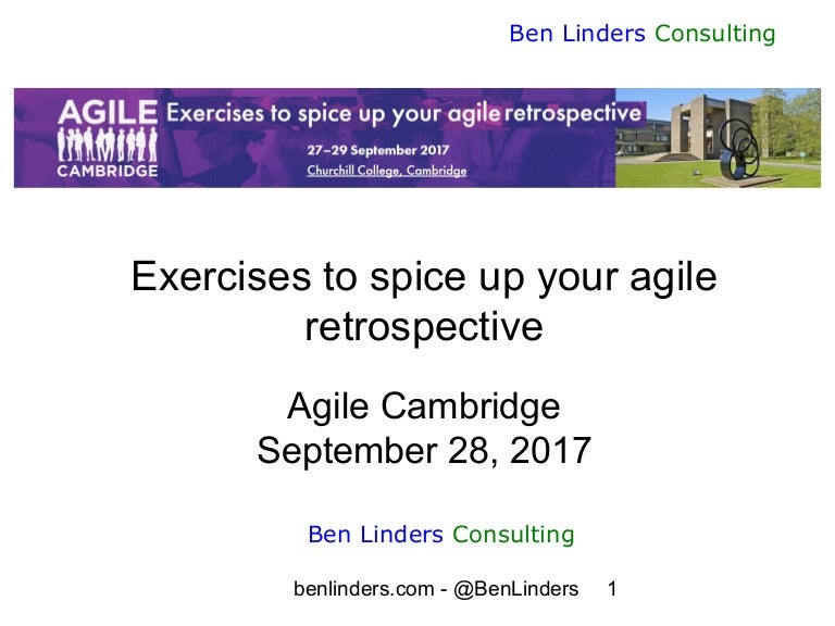 Exercises to spice up your Agile Retrospective Agile Cambr…