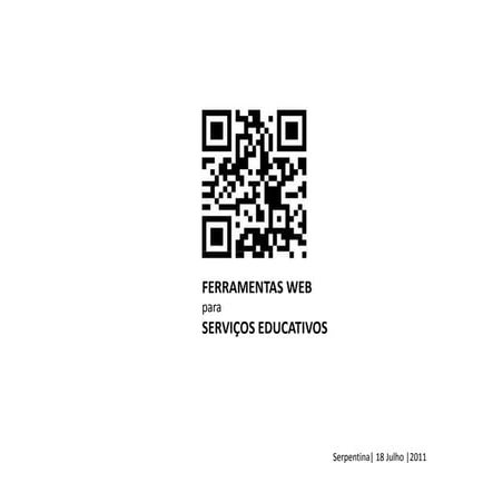 Workshop Ferramentas Web para Serviços educativos