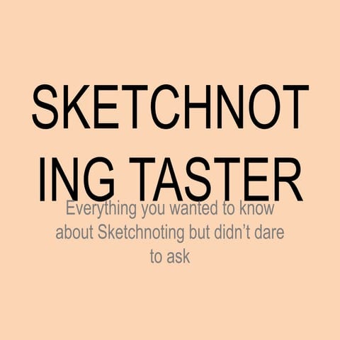 Sketchnoting workshop
