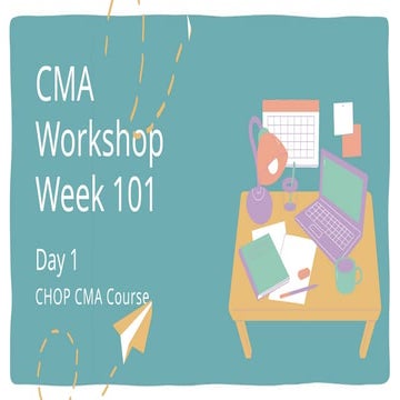 This is a PowerPoint presentation to plan a workshop week | PPTX