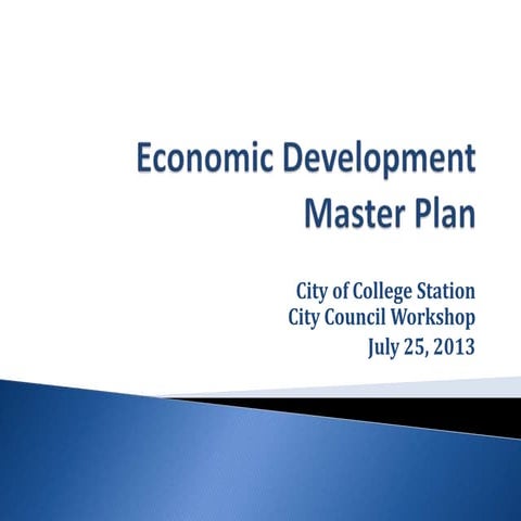 Economic Development Master Plan Update