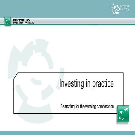 Finance Pros: The Insights 1 | BNP Paribas IP: Structured Products | PPT