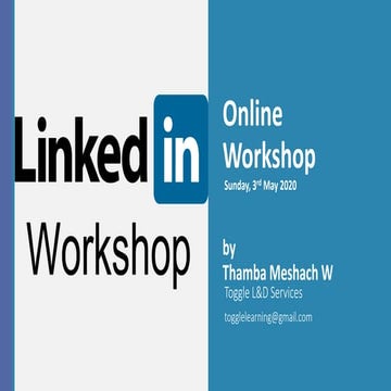 Linkedin Workshop - Learn about Linkedin