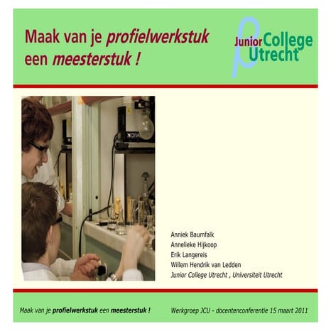 Maak van je pws een meesterstuk