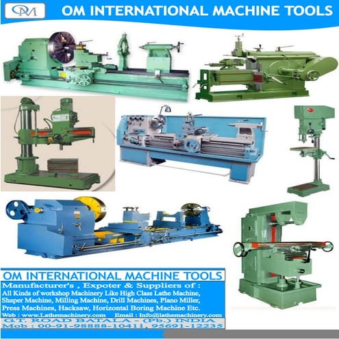 WORKSHOP MACHINERY CATALOUGE