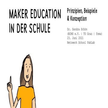 MAKER EDUCATION IN DER SCHULE