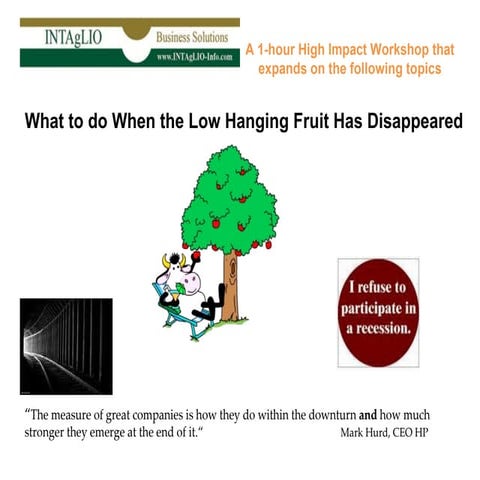 Workshop Navigating A Down Economy