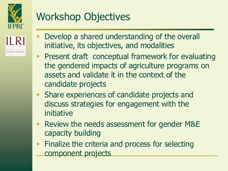 workshop-objectives