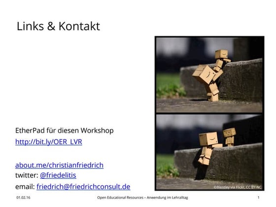 Workshop OER, Medienberatung NRW