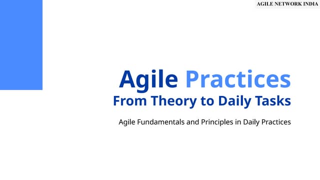 ANIn Rajkot 2025 | Workshop on Agile Practices by Vikas Jain and Jignesh Boricha