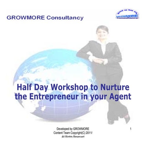 Workshop on enterprenuership