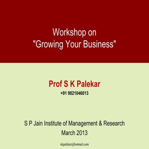 Growing your business