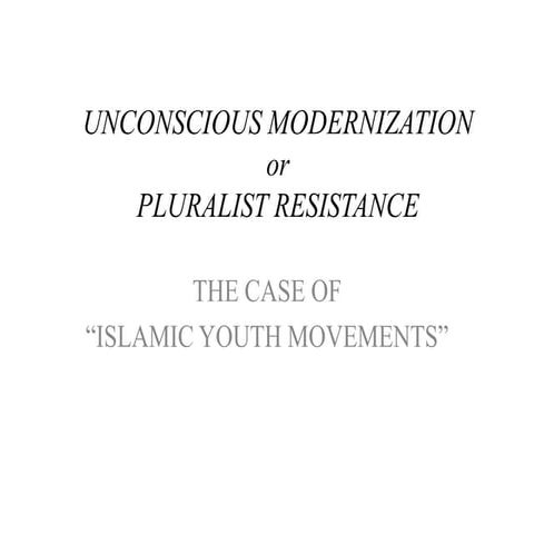 Özlem Avcı - The case of İslamic Youth Movements