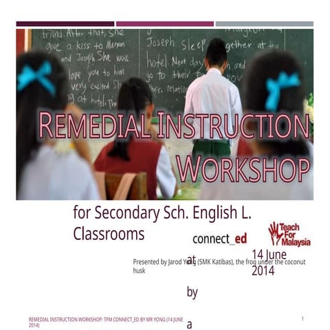 Workshop on Remedial Instruction in English.pptx