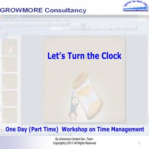 Workshop on time management