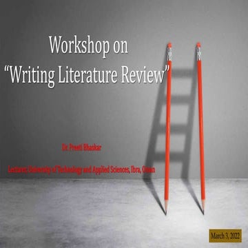 Writing literature review