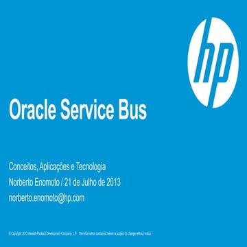 Oracle Service Bus - HP Brazil