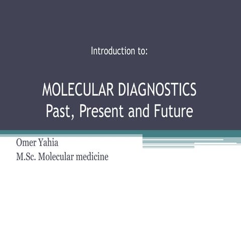 Molecular diagnostics | PPT
