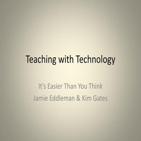 Workshop Presentation - FACTE2012